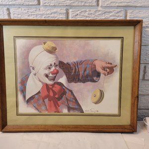 Print of Clown with Yoyo by Arthur Sarnoff -- #799